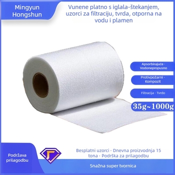 Automobilski interijer: iglom povezana netkana tkanina od poliestersko‑viskozne smjese, vodootporna, vatrootporna, gramatura prilagodljiva