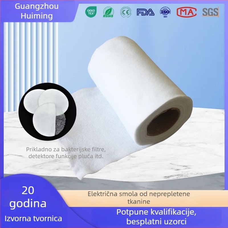 KN95 elektrostatno filtrno vlakno za maske, PP netkani materijal, GB standard