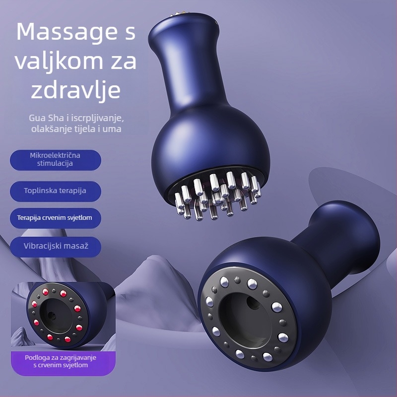Cupping uređaj s USB napajanjem za cijelo tijelo, Guasha alat za masažu i otklanjanje blokada meridijana, Model 001, Težina 211 g