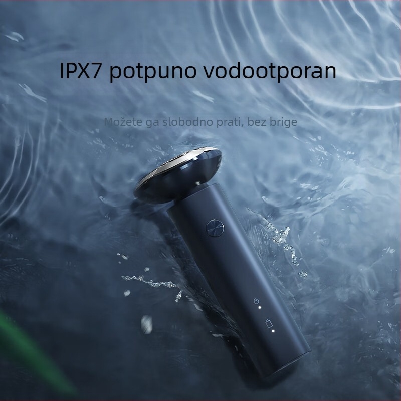 Xiao Mijia S101 električni brijač, rotirajuća glava s 3 oštrice, ugrađena punjiva baterija 300-500 mAh, autonomia do 60 minuta, potpuno periv.