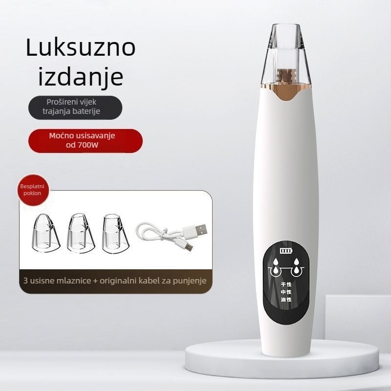 Uređaj za usisavanje crnih točaka — električni, kućna upotreba, snažan usis, model 5678, 3 brzine, sigurno za kožu