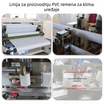PVC traka za obavijanje bakrenih cijevi vanjske klimatizacijske jedinice – bez ljepila, izolacija, vodootporna. Karakteristike: Materijal PVC; Toplinski koeficijent 0.035; Radna temperatura 200; Proširenje pri lomu ≥30; Sila kompresije ≥30