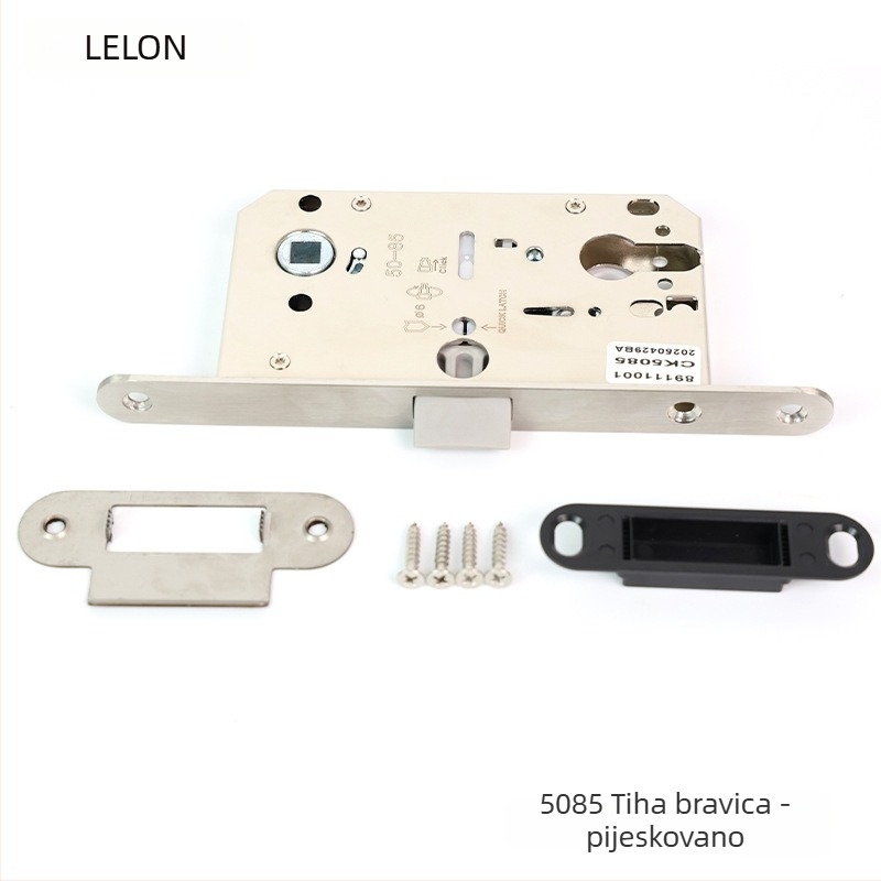 Tijelo brave za unutarnje drvene vrata, magnetsko tiho zaključavanje, nehrđajući čelik, modeli RML-39/RML-41, moderan stil