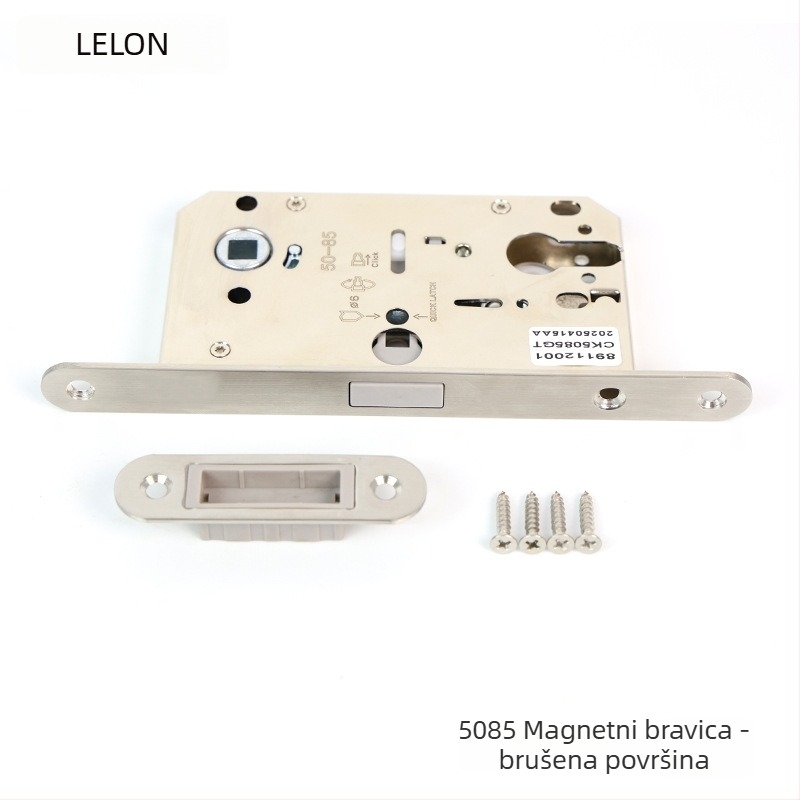 Tijelo brave za unutarnje drvene vrata, magnetsko tiho zaključavanje, nehrđajući čelik, modeli RML-39/RML-41, moderan stil