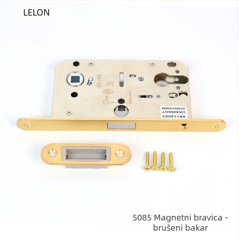 Tijelo brave za unutarnje drvene vrata, magnetsko tiho zaključavanje, nehrđajući čelik, modeli RML-39/RML-41, moderan stil