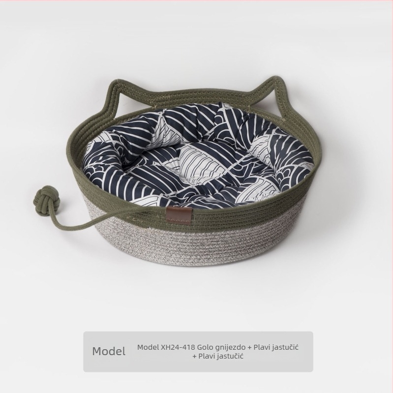 Mačje gnijezdo od pamuka užeta — za mačke, gnijezdo za kućne ljubimce