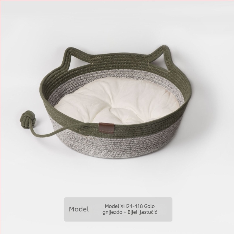 Mačje gnijezdo od pamuka užeta — za mačke, gnijezdo za kućne ljubimce