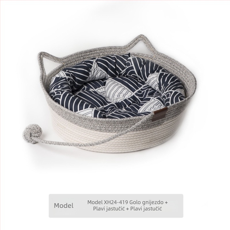 Mačje gnijezdo od pamuka užeta — za mačke, gnijezdo za kućne ljubimce