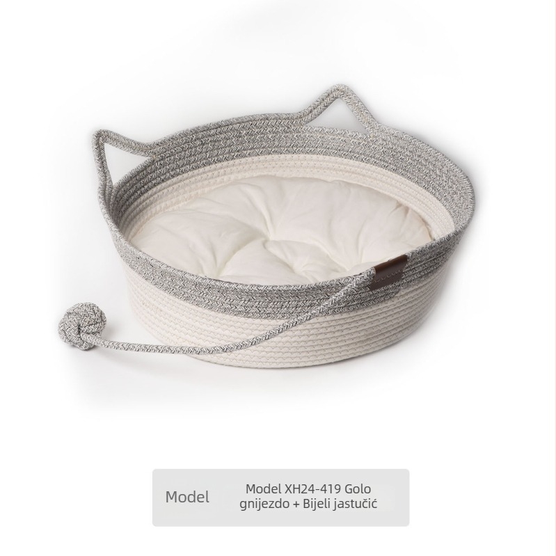 Mačje gnijezdo od pamuka užeta — za mačke, gnijezdo za kućne ljubimce