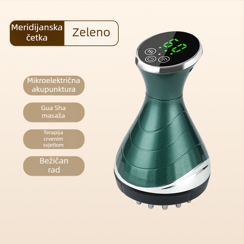Električni gua sha masažni uređaj HH878 – 3 razine, 1800mAh, ABS kućište, temperatura 35–65°C