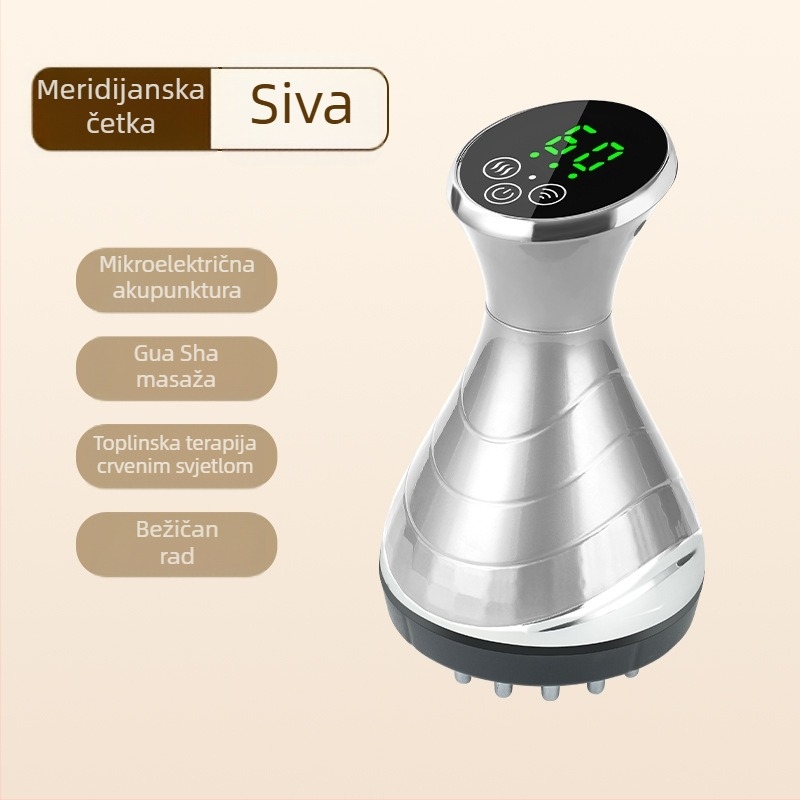 Električni gua sha masažni uređaj HH878 – 3 razine, 1800mAh, ABS kućište, temperatura 35–65°C