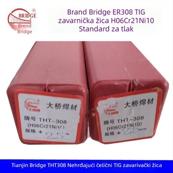 Bridge nehrđajući čelični argon lukom zavarivački drut, klase 304/308/309/316L, ravni drut, promjer 2,5 mm