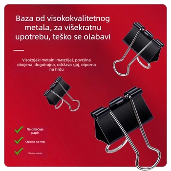 Deli veliki klip od nehrđajućeg čelika