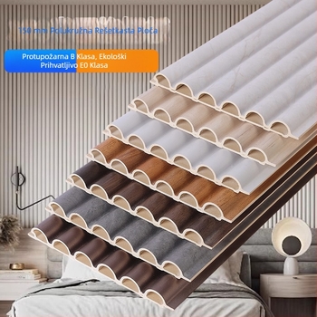 Polukružni zidni panel od vlakana bambuka, moderan stil, novi kineski stil; instalacijske usluge dostupne