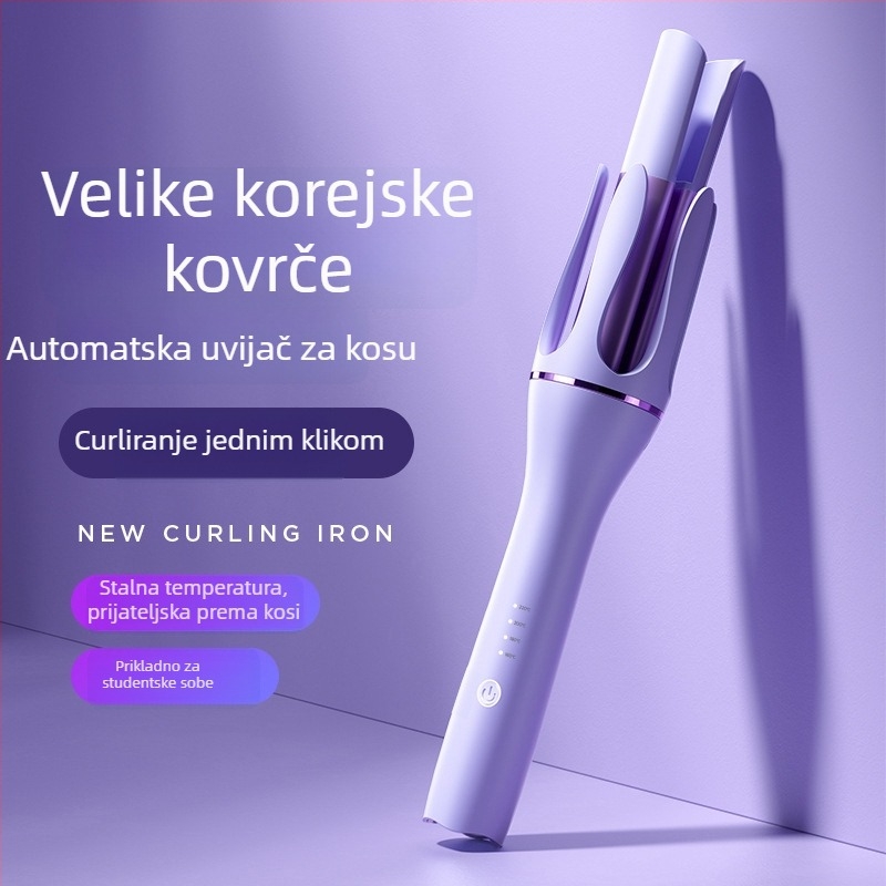 Dvostrani alat za oblikovanje kose za kovrče i ravnanje s turmalinsko-keramičkim pločama, promjer 16–20 mm, 110–220V, 35W, 4 postavke temperature