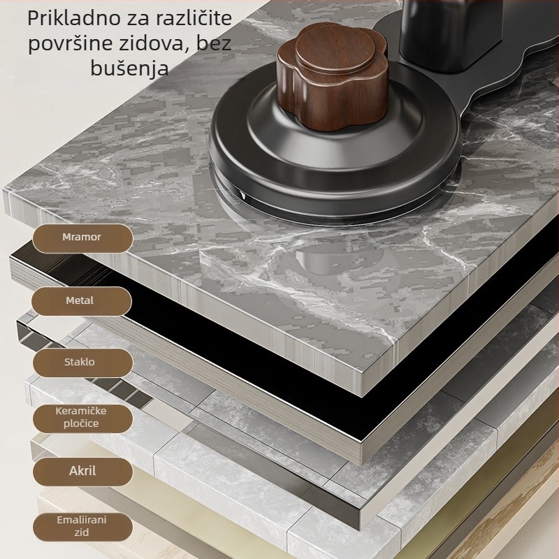 Zidni rotirajući držač za ručnike s suction cup, bez bušenja, ABS+karbonska čelika+PP, nosivost 5 kg, moderni minimalistički dizajn