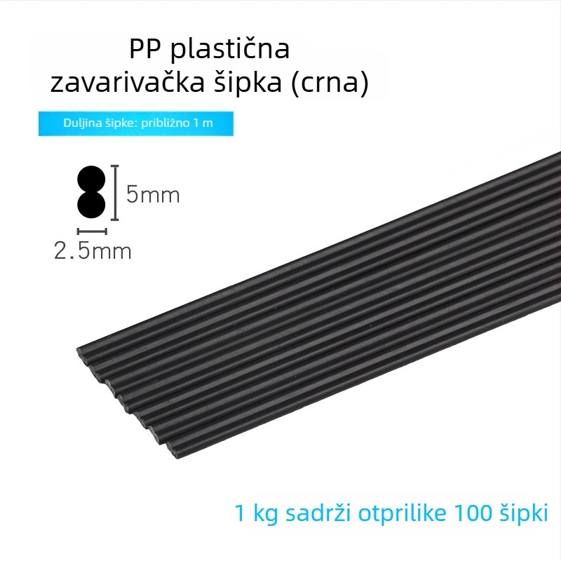 Plastične šipke za zavarivanje za popravak automobilskog branika (PP/ABS/PE/PVC/PPR)
