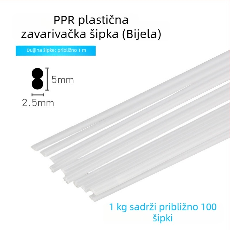 Plastične šipke za zavarivanje za popravak automobilskog branika (PP/ABS/PE/PVC/PPR)