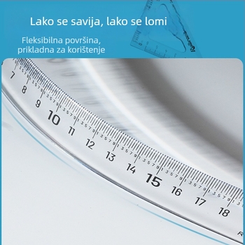 Rui marka plastično centimetarsko pravilo – izdržljivo, s čitljivim oznakama, idealno za školu.