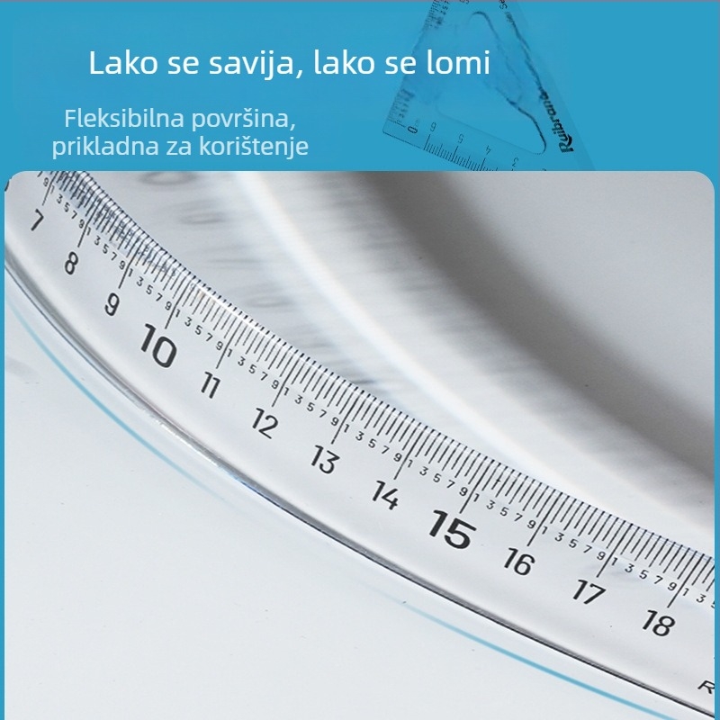 Rui marka plastično centimetarsko pravilo – izdržljivo, s čitljivim oznakama, idealno za školu.