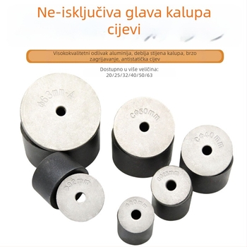 Električna grijna glava za zavarivanje PPR cijevi, aluminijska legura, promjer 20–110 mm, temperatura do 300°C, snaga 800 W