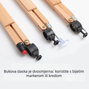 Drveni set s trokutastim pravilo, protractorom i kompasom za učenje; komponente: protractor, trokutasto pravilo, kompas; materijal: drvo; neto težina: protractor 275 g, trokutasto pravilo 530 g, kompas 225 g; pakiranje: 50 komada