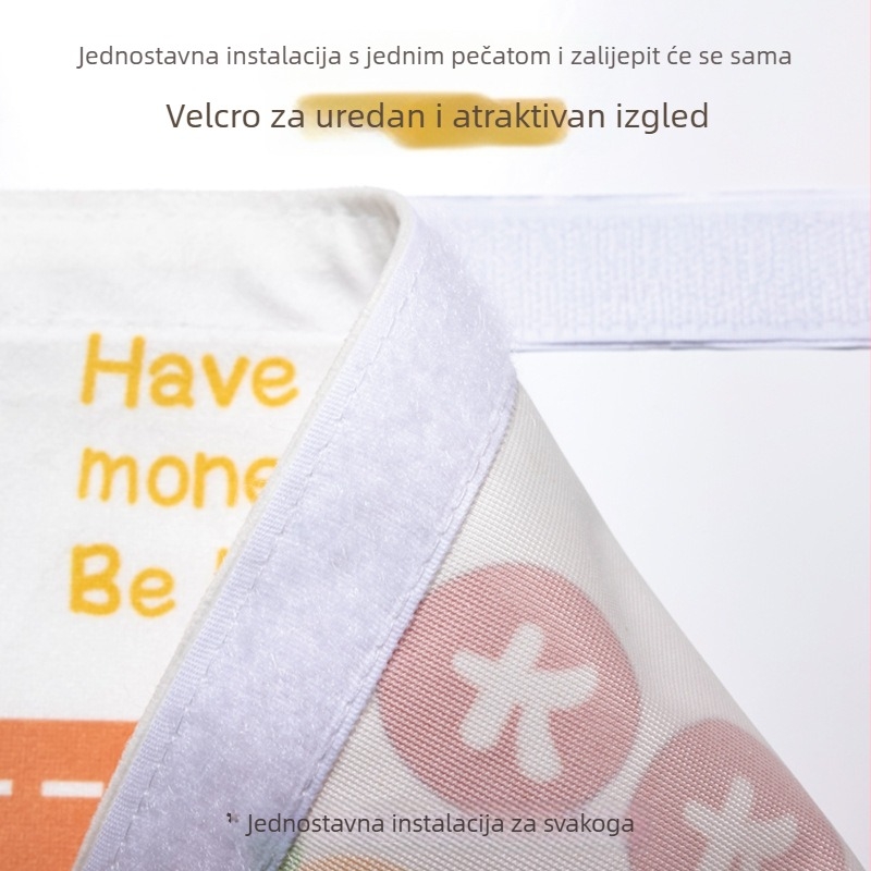 Platnena zavjesa za vrata za dnevni boravak i ulaz, geometrijski i apstraktni dizajn, stil wabi-sabi