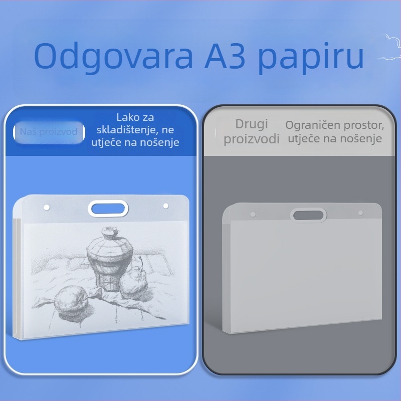 Umjetnički portfelj, Olga 2355, plastika, debljina 1.1 mm