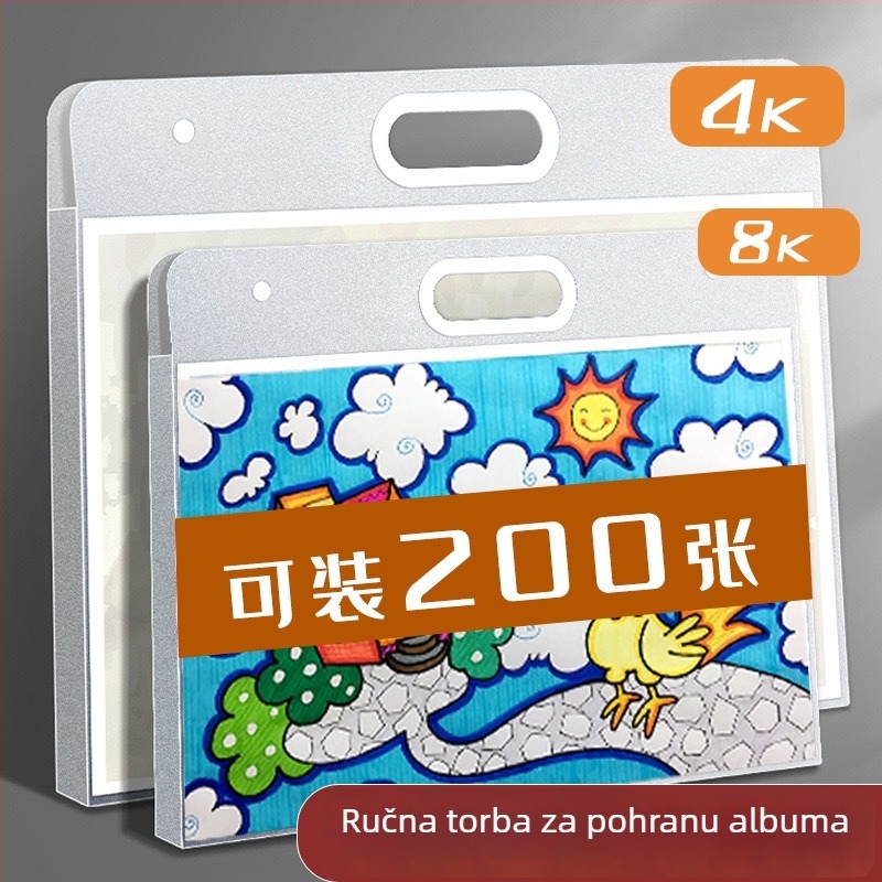 Kutija za crteže, PP materijal, 1 stranica, standardna debljina