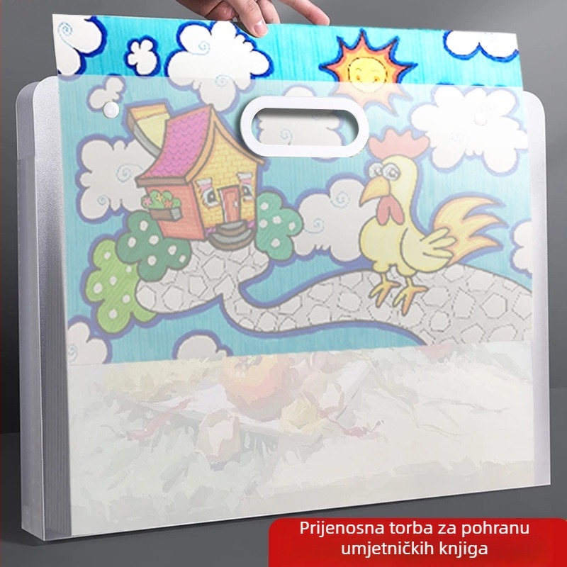 Kutija za crteže, PP materijal, 1 stranica, standardna debljina