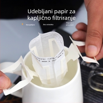 Fammy Filter za drip kavu od netkanog materijala, s tiskanim logom, mogućnost prilagodbe, pakirano u OPP vrećicu, jednokratno pakiranje