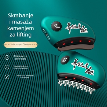 Električni gua sha uređaj za lice s regulatorom temperature 30–50°C, model JZ-165, USB napajanje, ABS materijal