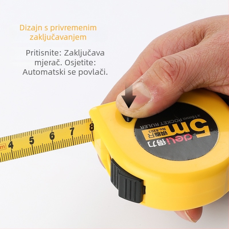 Deli 8203 Automatsko izvlačiva plastična mjerni trak