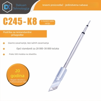 C245 glava za lemljenje s integriranim grijaćim jezgrom, čist bakreni vrh, serija K Blade - KU, KF, K8, dodatak za lemilicu-stanicu