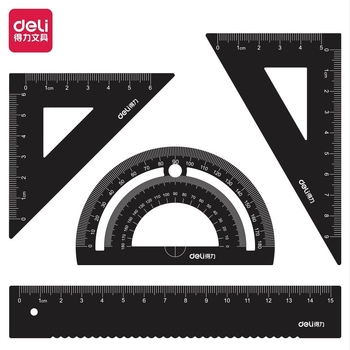 Set trokutastih pravila za osnovnu školu, metalni, personalizirano graviranje, aluminijeva zlitina, prvi i drugi razred