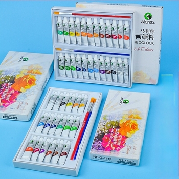 Gouache set za početnike, pakiranje 12/18/24, Marie's/Marley