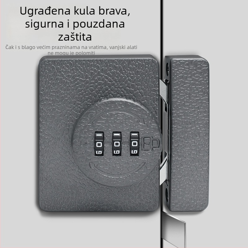 Brava za ormar bez bušenja, kombinacijska brava 83-11, cinkov legura, brenda Jiadicheng, prikladno za vrata i ladice ormara