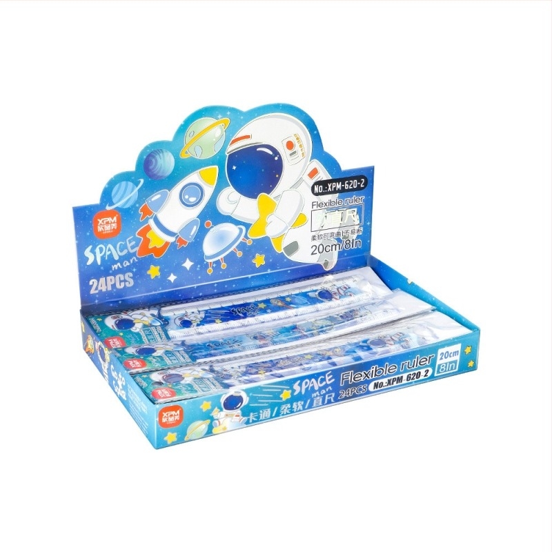 Plastični mjerni pravokutnik s cartoon dizajnom za crtanje i mjerenje — model Xpm-620; materijal: plastika; oblik: pravilo; kategorija: centimetarsko pravilo; pakiranje: pojedinačna OPP vrećica