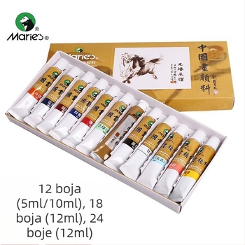 Marley pigmenti za kinesko slikanje, kapacitet 5-12, kompatibilni s Xuan papirom