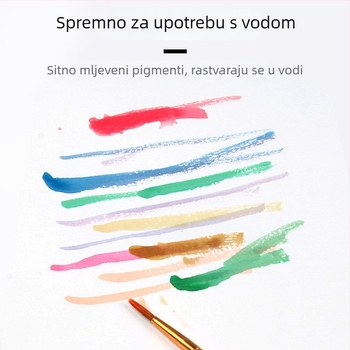 Set gouache boja za slikanje, Wei Zhuang, 36-djelni paket, za početnike