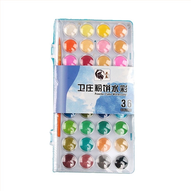Set gouache boja za slikanje, Wei Zhuang, 36-djelni paket, za početnike