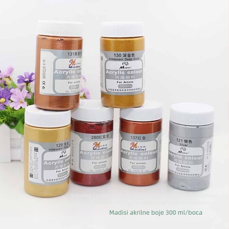 Akrilna boja s metalnim završetkom za ručno oslikavanje, odvojeno pakiranje (Brand: German Capital; Materijal: Propilen; Pakiranje: Odvojeno; IP odobrenje: Ne)