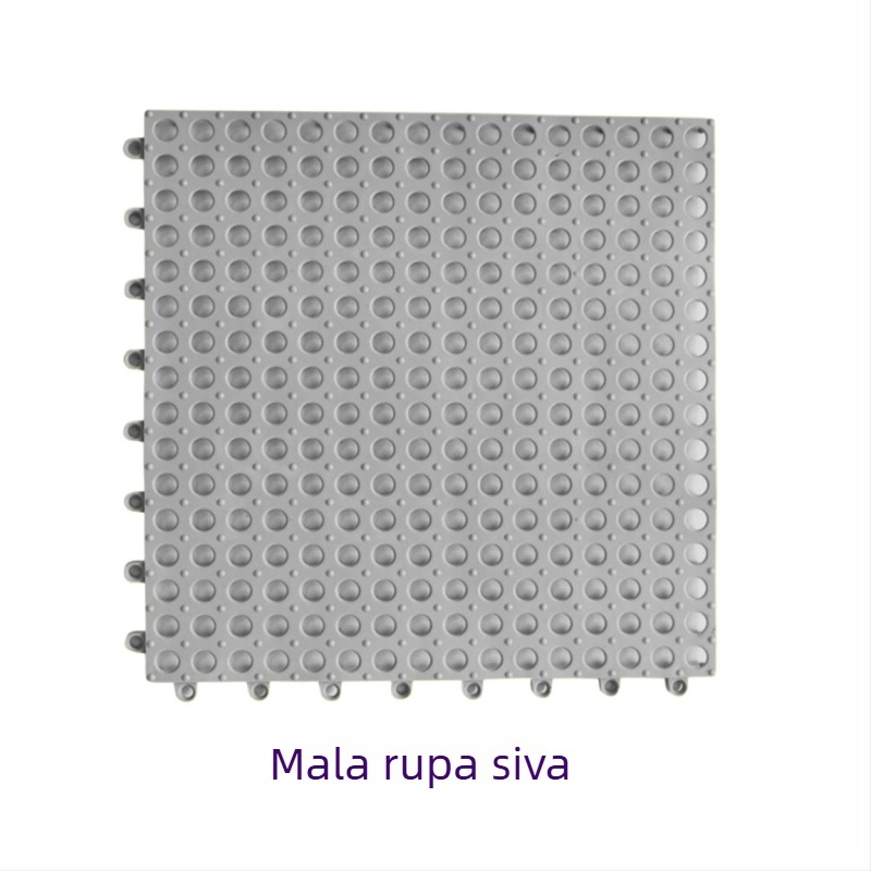 Protuklizna podloga za kupaonicu i tuš - PVC, kvadratna, jednobojna, periva