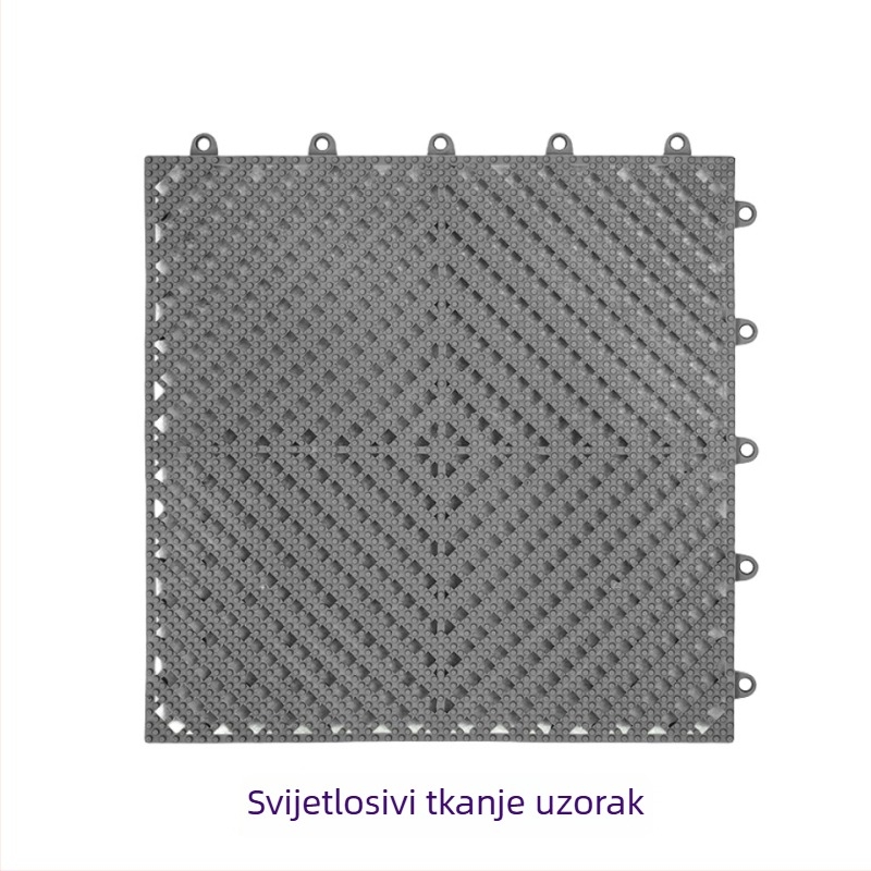 Protuklizna podloga za kupaonicu i tuš - PVC, kvadratna, jednobojna, periva