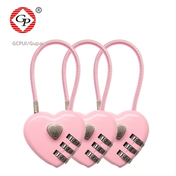 Mehanički mehanizam u obliku srca za torbe i prtljagu - cinkov legura, model 8055, debljina šipke 3 mm, razmak šipki 30 mm