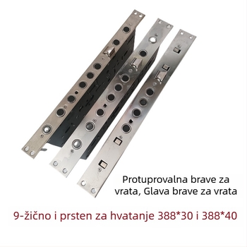 Overlord Lock Body brava za vrata s ručkom od nehrđajućeg čelika, protiv krađe, moderni minimalistički stil