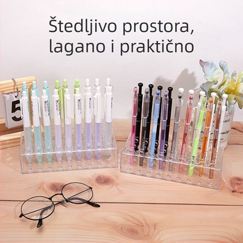 Plastični stolni izložbeni stalak s višerazinskim ljestvičastim dizajnom, model izložbeni stalak, moguć tisak logotipa i prilagodba