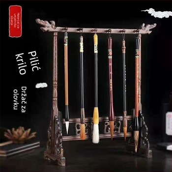 Držač olovke od masivnog drveta s glavom zmaja, konfiguracije pinova: 8/16, 7/14, 6/12, 4/8 (Model JCM-8)