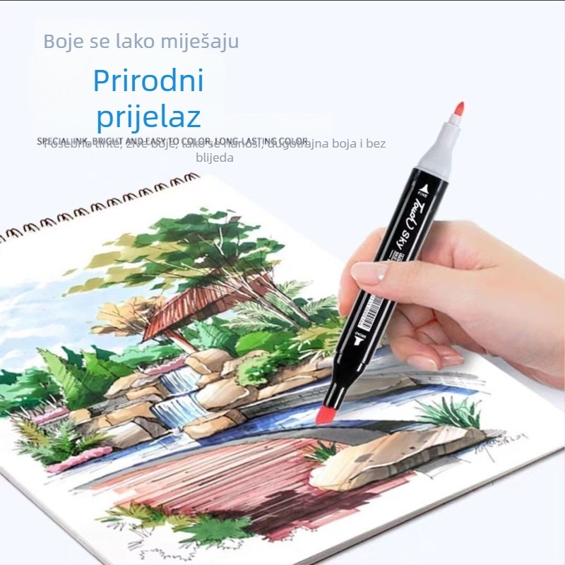 Glory Dvostrani marker na bazi ulja — osnovni set za pohranu u torbi