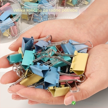 Metalni Long-tail Clip uredski organizator, 3-u-1, model a1262, Zhongchang